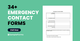 free 34 emergency contact forms in pdf