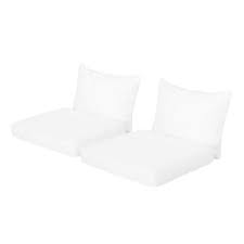 white lounge chair cushions outdoor