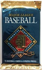1992 donruss triple play baseball card values. 1992 Donruss Baseball Series 1 Pack Baseball Dreams Memories