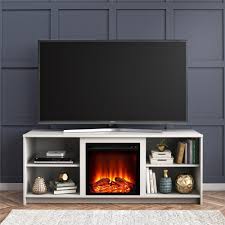mainstays fireplace tv stand for tvs up
