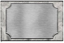 Metal Plate Frame Blank Steel