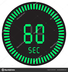 Digital Timer Seconds Minute Electronic Stopwatch Gradient