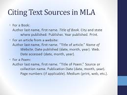 Breaking Down MLA In Text Citation