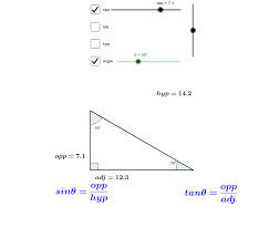 Right Angled Trigonometry Solver Geogebra