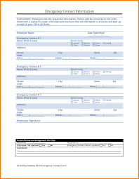 24 Images Of Emergency Contact Form Template Leseriail Com