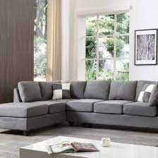 solid wood fabric l shape sofa set