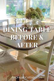 50 dining table before and after plus