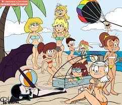 LOUD HOUSE GIRLS AT THE BEACH by Peterson -- Fur Affinity [dot] net