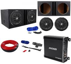 Manuals and user guides for kicker compvr cvr12. 2 Kicker 43c124 Comp 12 600w Car Subwoofers Amplifier Amp Kit Vented Sub Box Audio Savings