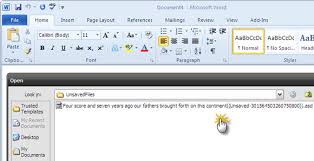 How To Recover An Unsaved Microsoft Word 2010 Document In Seconds