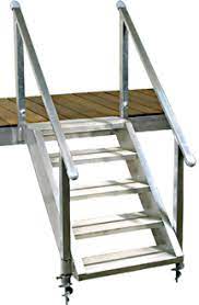 dh aluminum dock stairs at ease dock