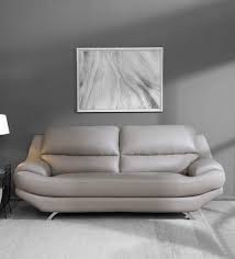 milano leatherette 3 seater sofa in