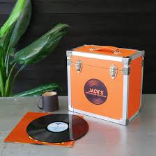 personalised vinyl record storage case