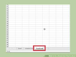 How To Do A Break Even Chart In Excel With Pictures Wikihow