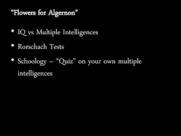 flowers for algernon look up the words on both sides of the sheet 3 ldquoflowers