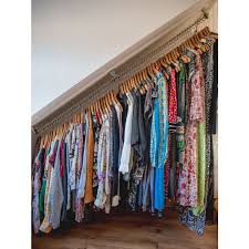 Hanging rails can be installed anywhere. Zebedee Waterfall Clothes Hanging Rail Rack
