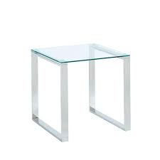 Nspire Side Table Clear Glass 21 75