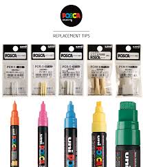 Vibrant and opaque, uni posca paint markers are excellent for crafting and making signs and posters. Posca Replacement Tips For Pc 1mr Pc 3 Pc 5m Pc 8k Et Pc 17k Posca Paint Markers Art Graffiti