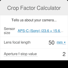 crop factor calculator