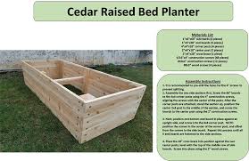 Build Your Own Cedar Raised Bed Planter