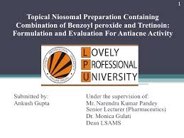 Topical Niosomal Preparation Presentation 1
