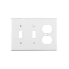 3 Gang 2 Toggle 1 Duplex Wall Plate