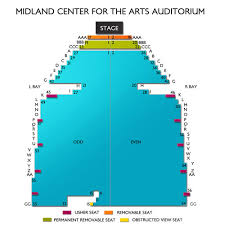 Midland Center For The Arts 2019 Seating Chart