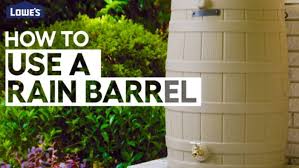 Install And Use A Rain Barrel