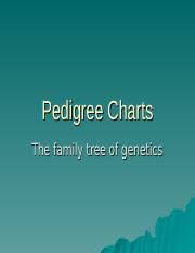 Unit 9 Pedigrees Ppt Pedigree Charts The Family Tree Of