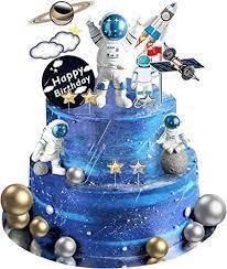 Space Cake Space Birthday Party Cake Space Theme Party gambar png