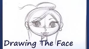 how to draw a cartoon face beginner