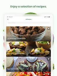 vegetarian recipes meals on the app