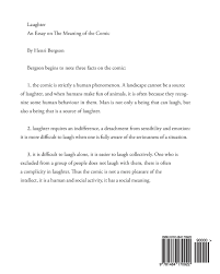 laughter an essay on the meaning of the comic henri bergson laughter an essay on the meaning of the comic henri bergson 9781484170922 com books