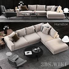 hamilton sofa the 3d model