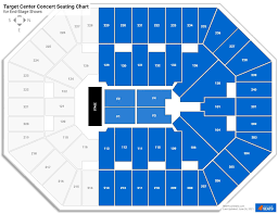 target center concert seating chart