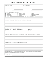 Employee Write Up Form Templates Free Word Doc Template Work