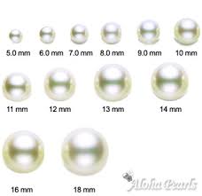 Cultured Pearls And Pearl Sizes Pearls And Oysters Aloha