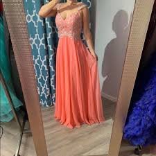 Nwt Tiffany Designs Coral Prom Or Pageant Gown Boutique