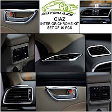 You are about to leave jaguar.com. Automaze Interior Decoration Chrome Kit For Ciaz All Model 10 Pc Set Ciaz Car Accessories Amazon In Car Motorbike