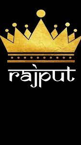rajput king golden crown black