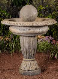 Ball Finial Fountain Unique Stone