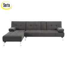 Marcia Charcoal 3 Seater Flip Sectional