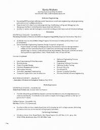 Computer Science Resume Sample Awesome Resume Fresh Resume Template