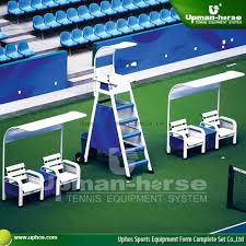 tennis court umpire chair system for