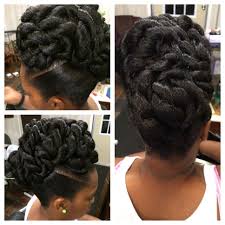 The detailed side ponytail is one of the easy updos we absolutely adore. Rope Twist Updo Natural Hair Styles Natural Hair Updo Hair Twists Black