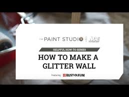How To Paint A Glitter Wall Ace