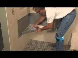 how to tile a shower floor wall