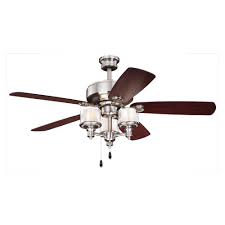 Pros and cons of sleeping with the ceiling fan on. Patriot Lighting Tempo Ii 52 Satin Nickel Indoor Led Ceiling Fan At Menards