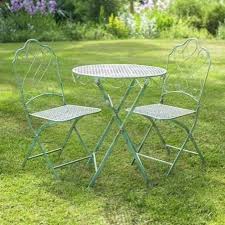 Rustic Green Elegant Bistro Set