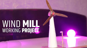 of a wind turbine from cardboard